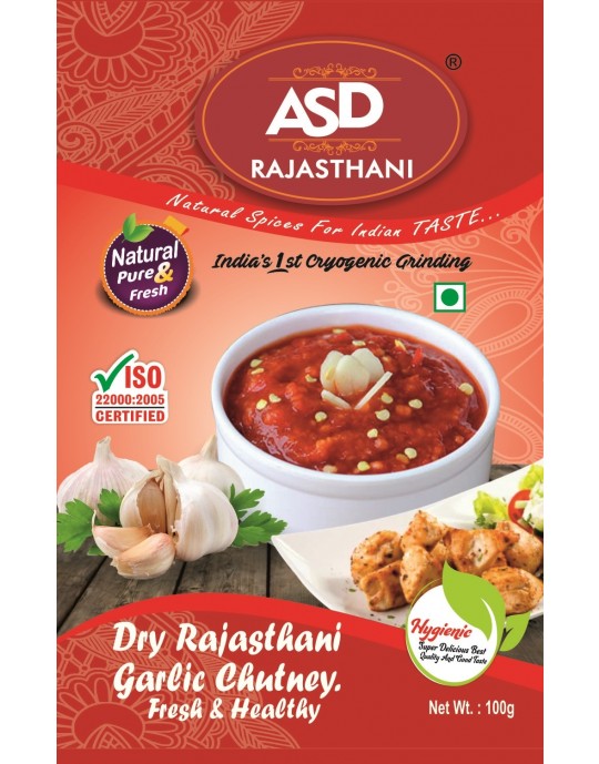 Dried Rajasthani Lasun Chutney 100gm - Pack of 4 